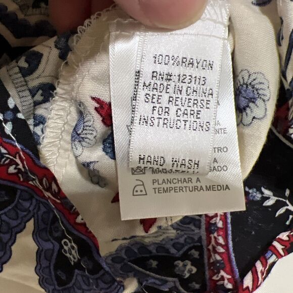 La Moda Tropical Cover Up Caftan Garden Midi Dress Embellishments L / XL - Picture 4 of 16